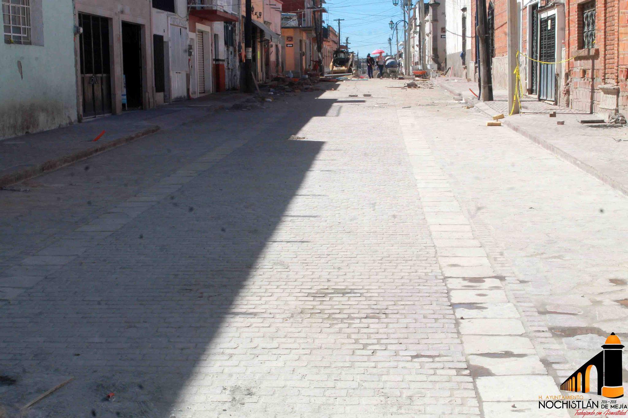 Avances de la calle Benito Juárez, calle Mágica