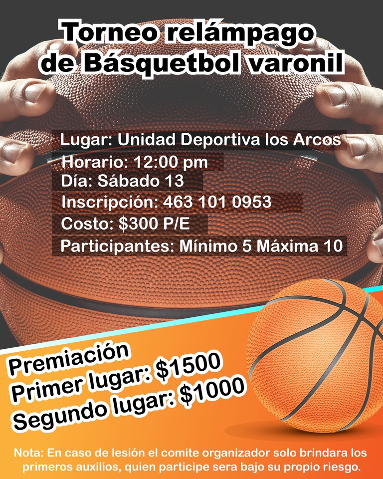 Torneo Rel Mpago De B Squetbol Varonil Ayuntamiento De Nochistl N