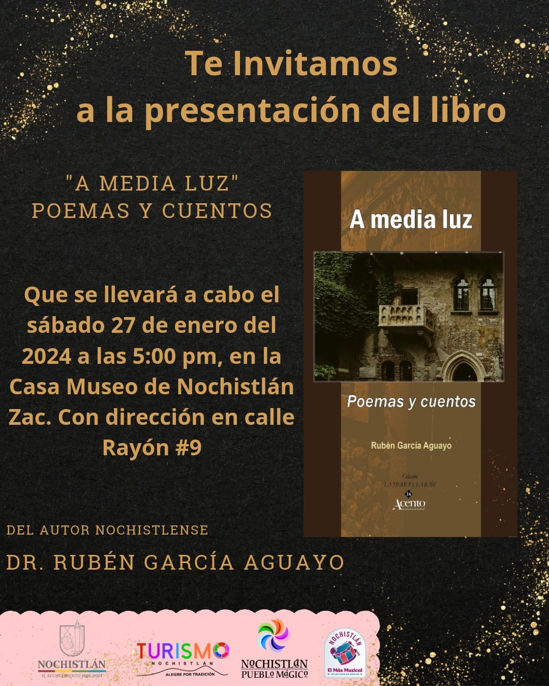Presentación del libro «A media luz» Poemas y Cuentos.
