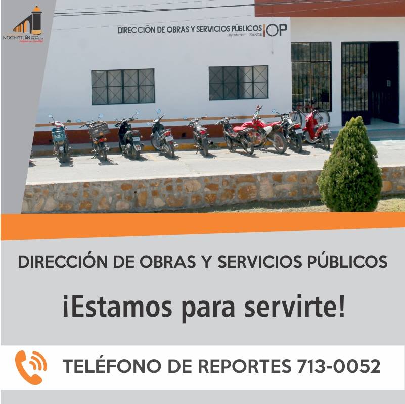 Departamento de Obras Publicas al servicio