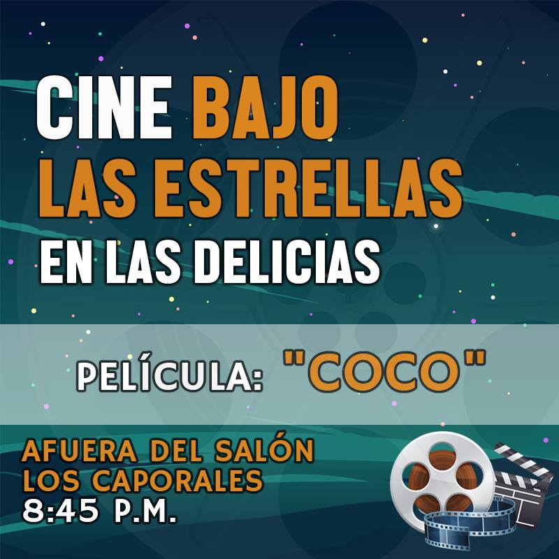 Cine Bajo Las Estrellas en Las Delicias