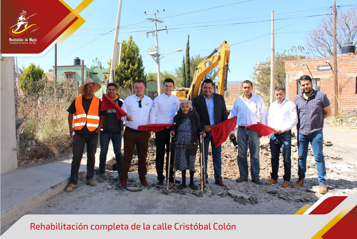 Rehabilitación de calle Cristóbal Colón