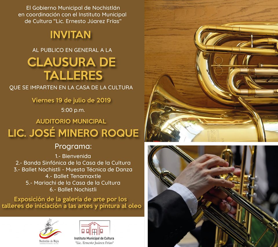 Clausura de talleres 2019 en IMC