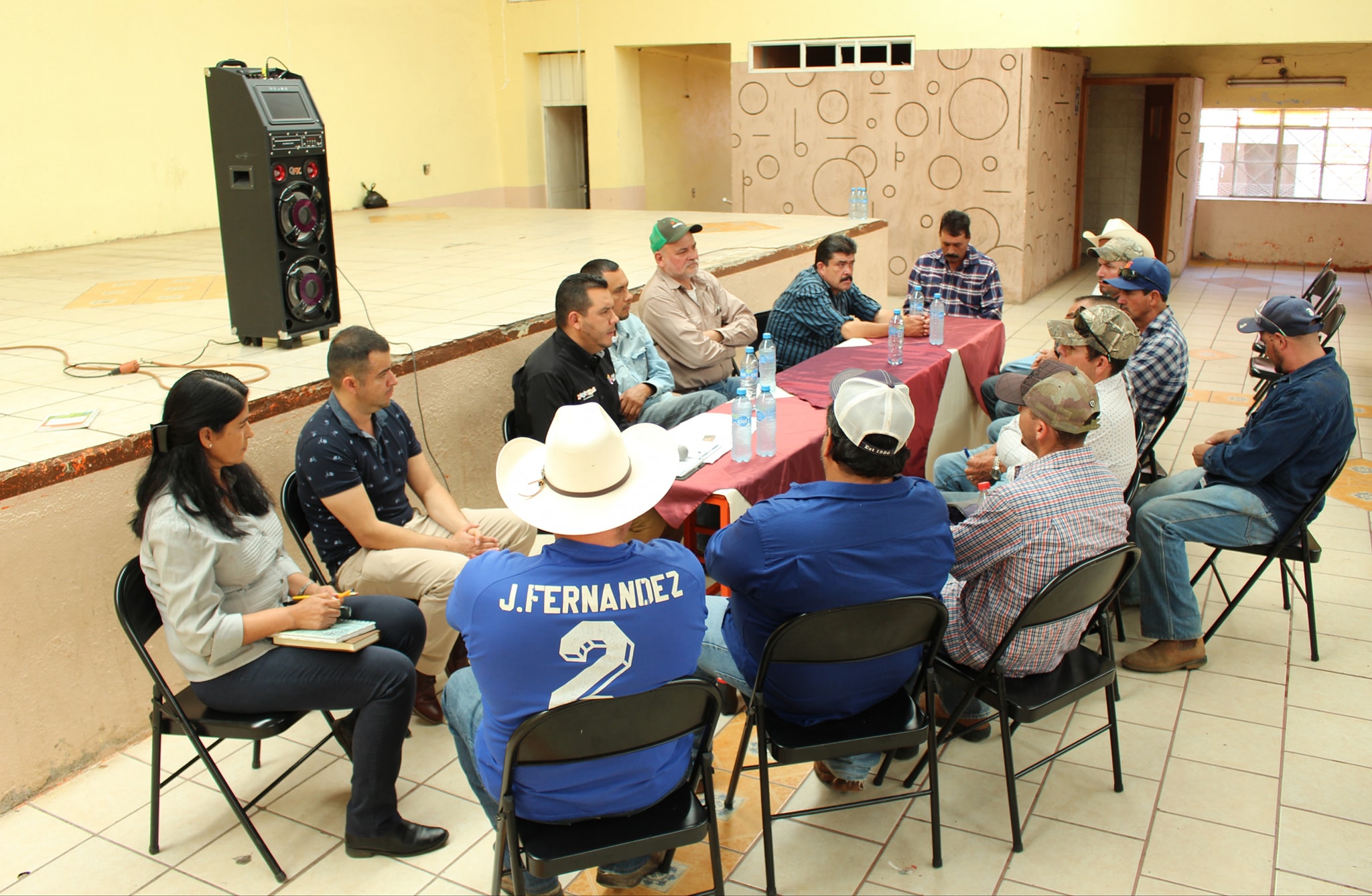 Reunión con delegados de la región de Tlachichila