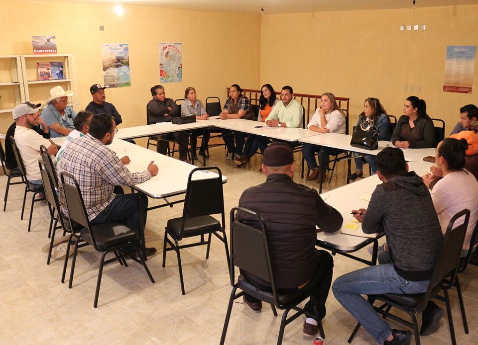 Reunión para coordinación de trabajo entre municipio y Las Animas