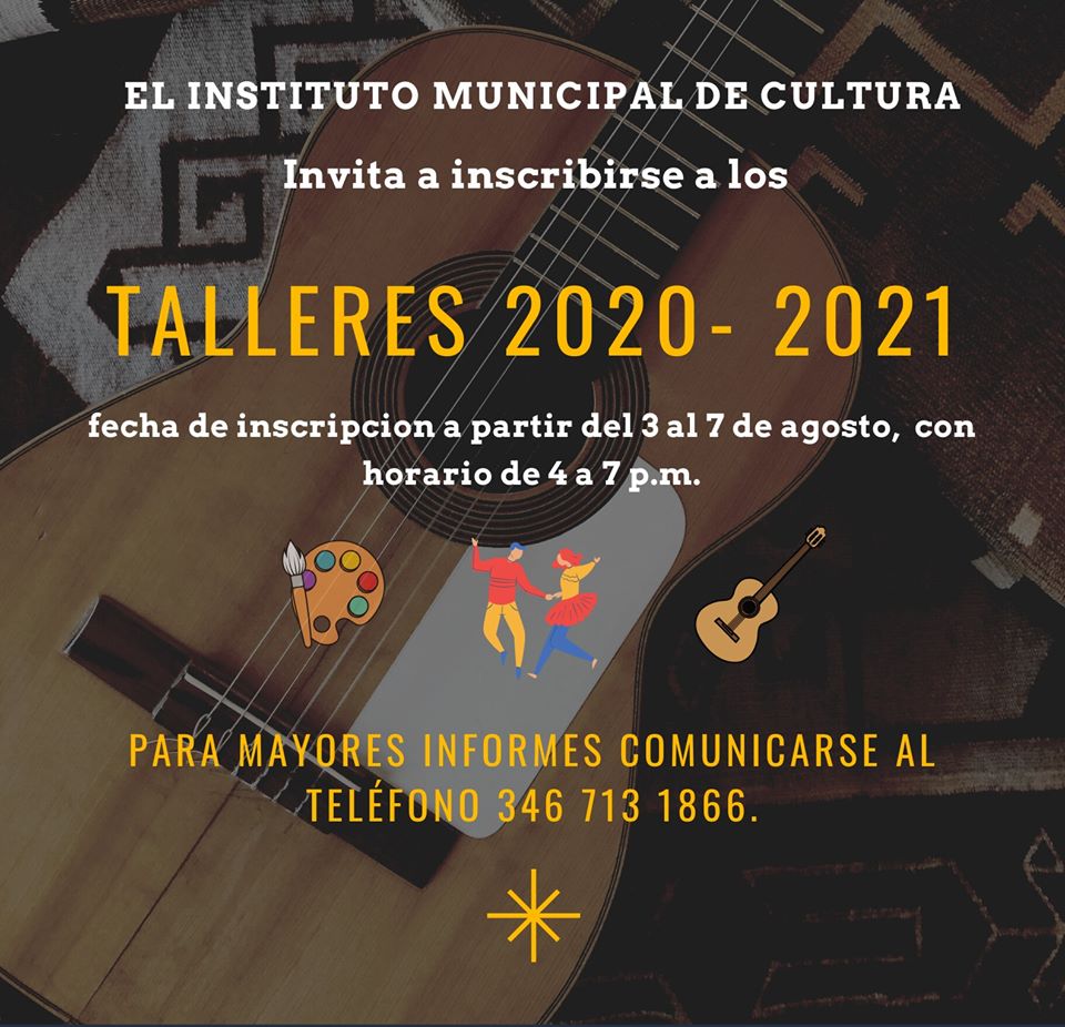 Abrimos inscripciones en el Instituto Municipal de Cultura