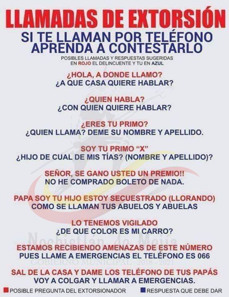 Aprende a contestar las llamadas de extorsión