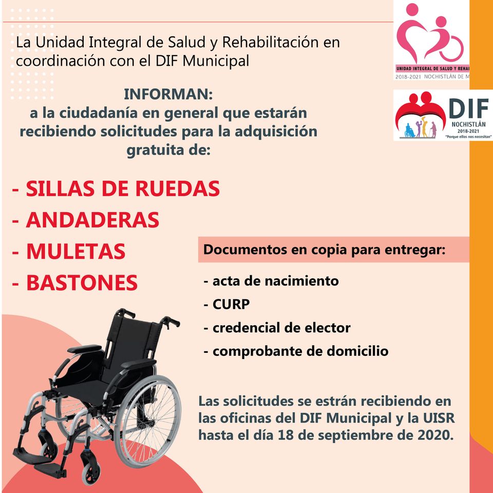 Equipo para personas con discapacidad ¡Gratis!