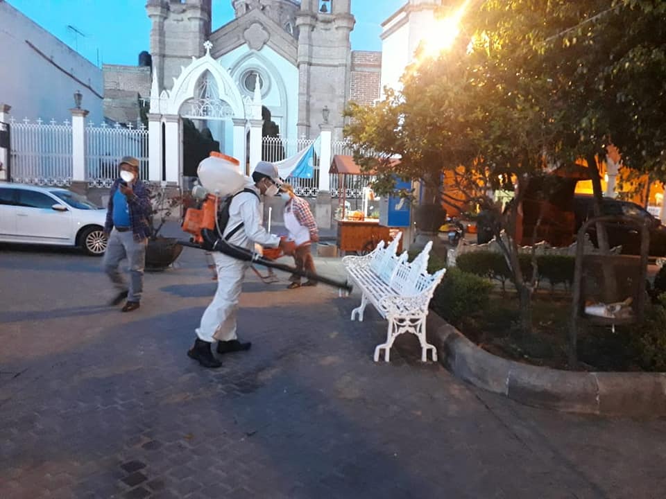 Sanitizamos el centro histórico y el templo de San José