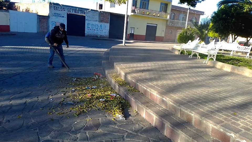 En Parques y Jardines trabajamos para mantener los espacios publicos limpios