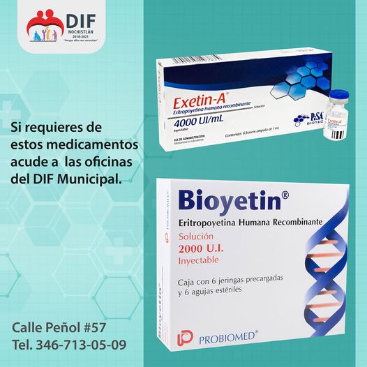 Apoyamos con medicamento Exetin-A y Bioyetin