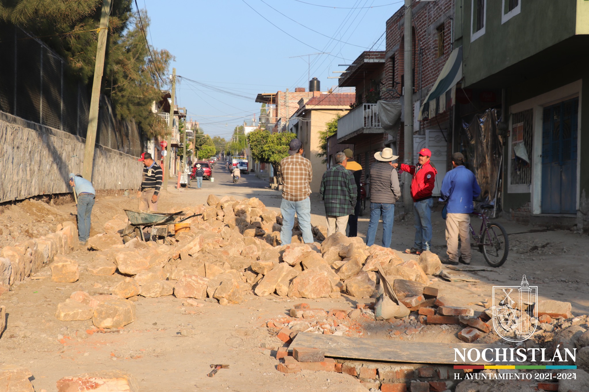 Recorrido por las calles que se están rehabilitando