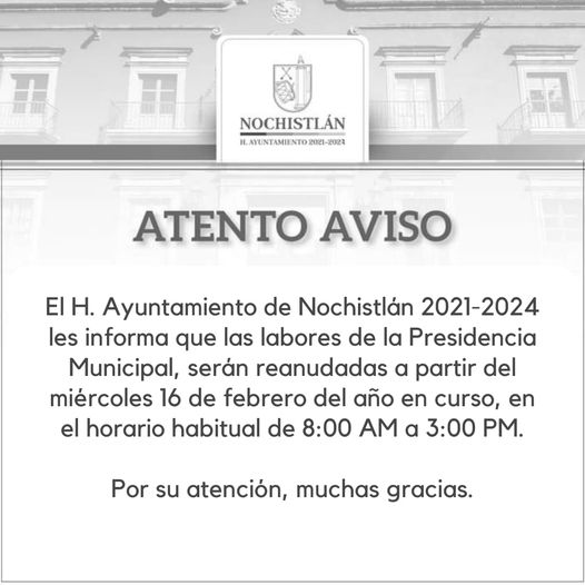 La presidencia municipal reinicia sus actividades y servicios