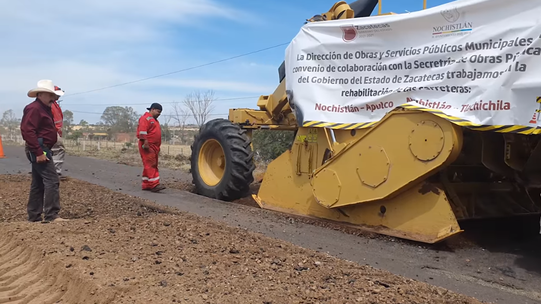 ¡Arranque de la rehabilitación de la carretera Nochistlán – Apulco!