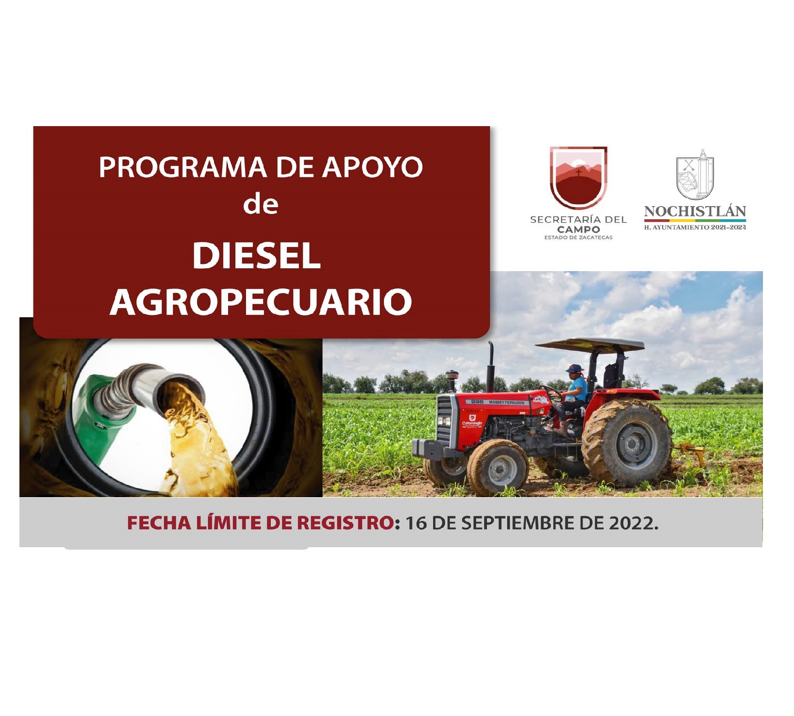 Programa de apoyo de diésel agropecuario