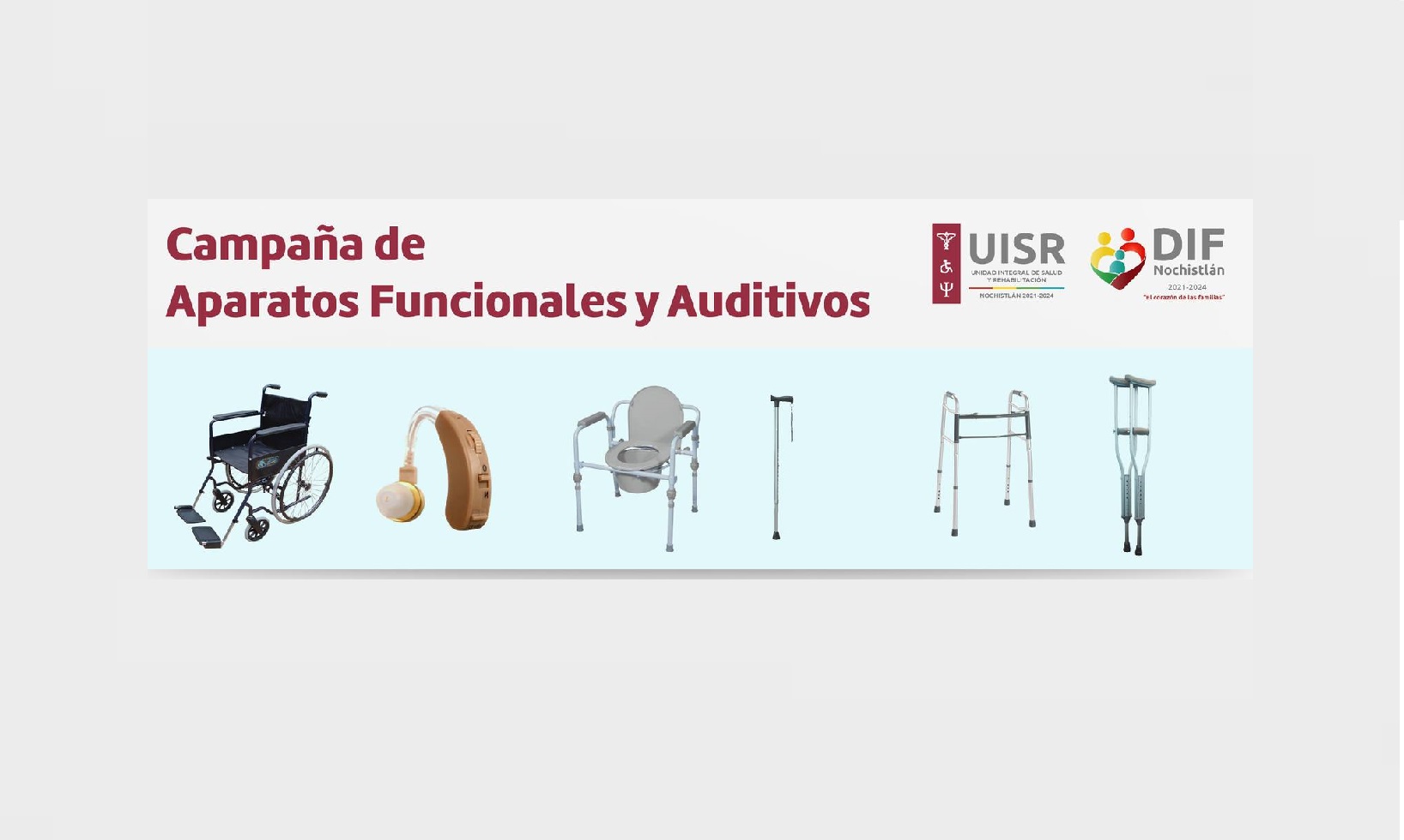 Campaña de aparatos funcionales y auditivos