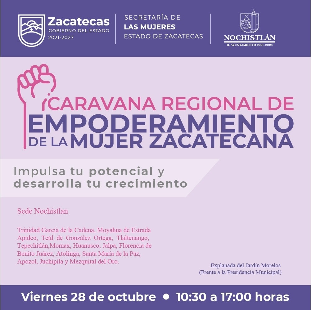Caravana Regional de Empoderamiento de la Mujer Zacatecana