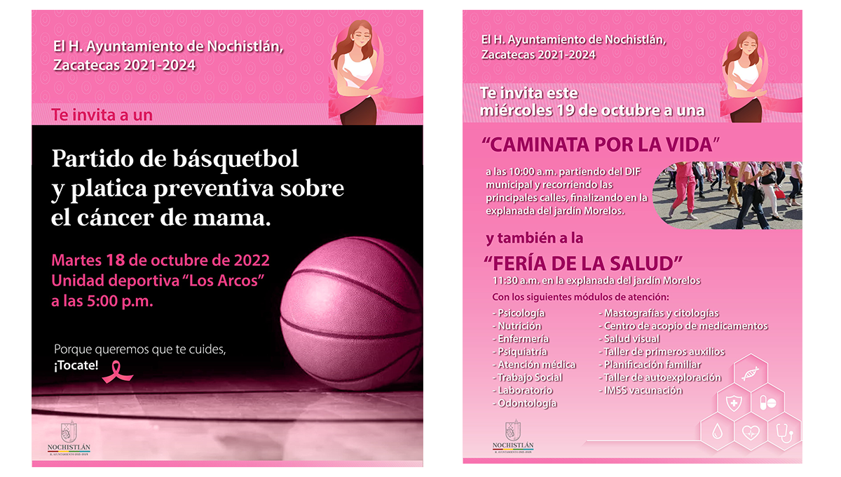 Actividades por el día de la lucha contra el cáncer de mama