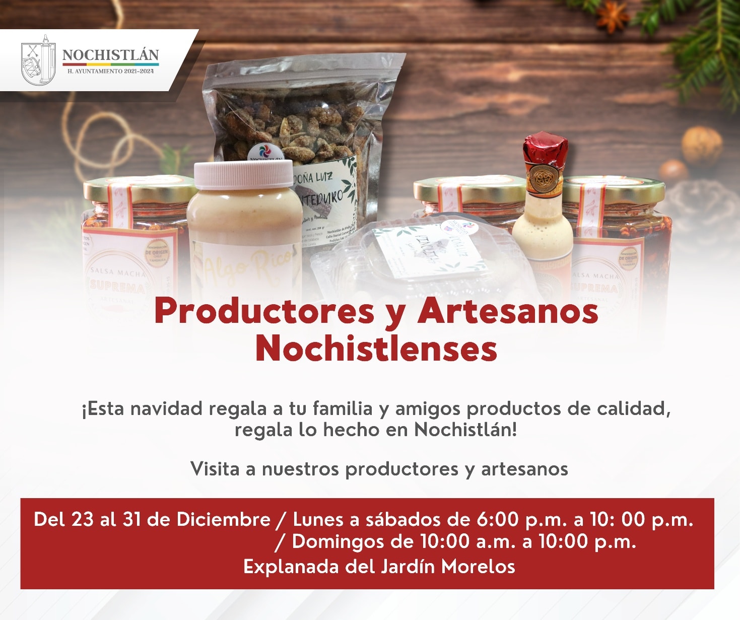 Consume y regala productos hechos en Nochistlán