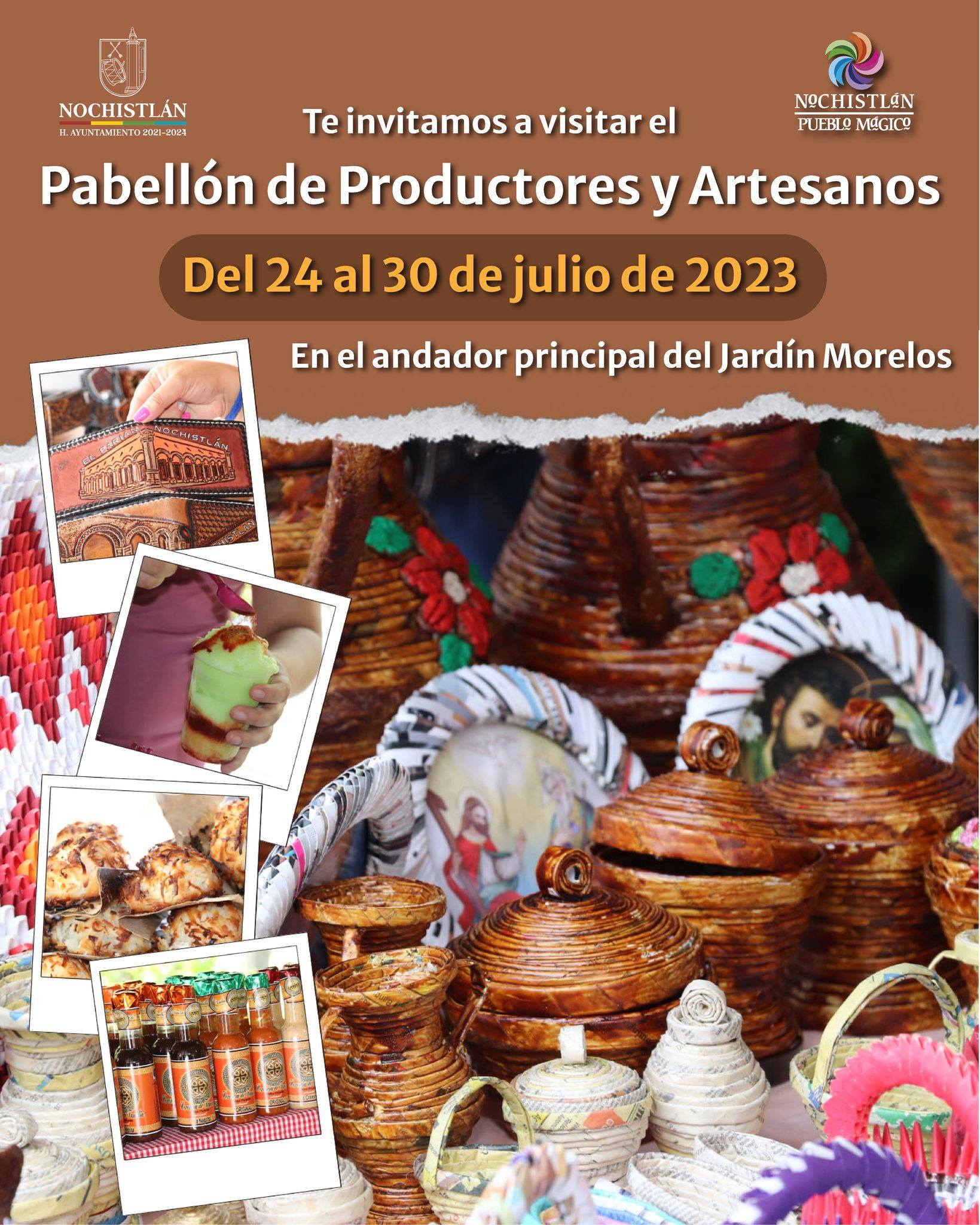 Pabellón de Productores y Artesanos en el Ausente