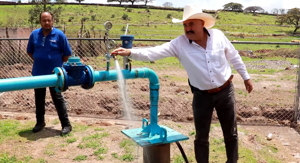 Inauguración de obra en la comunidad Las Amarillas.