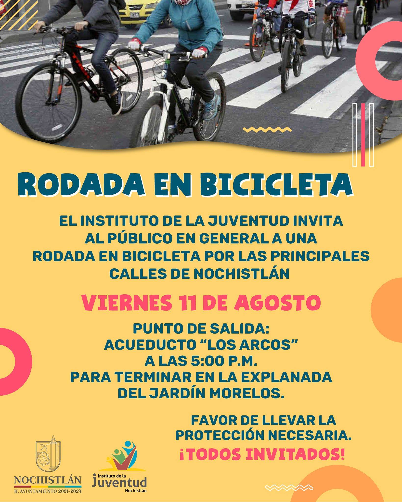 Rodada en bicicleta por el “Día Internacional de la Juventud”