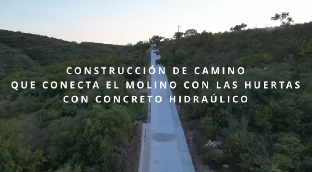 Entrega de camino pavimentado entre Las Huertas y El Molino