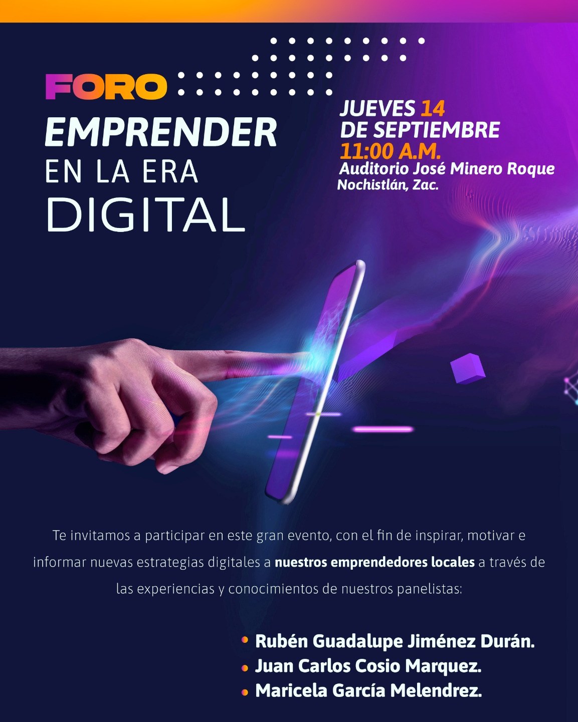 Atenta Invitación al Foro «Emprender en la Era Digital»