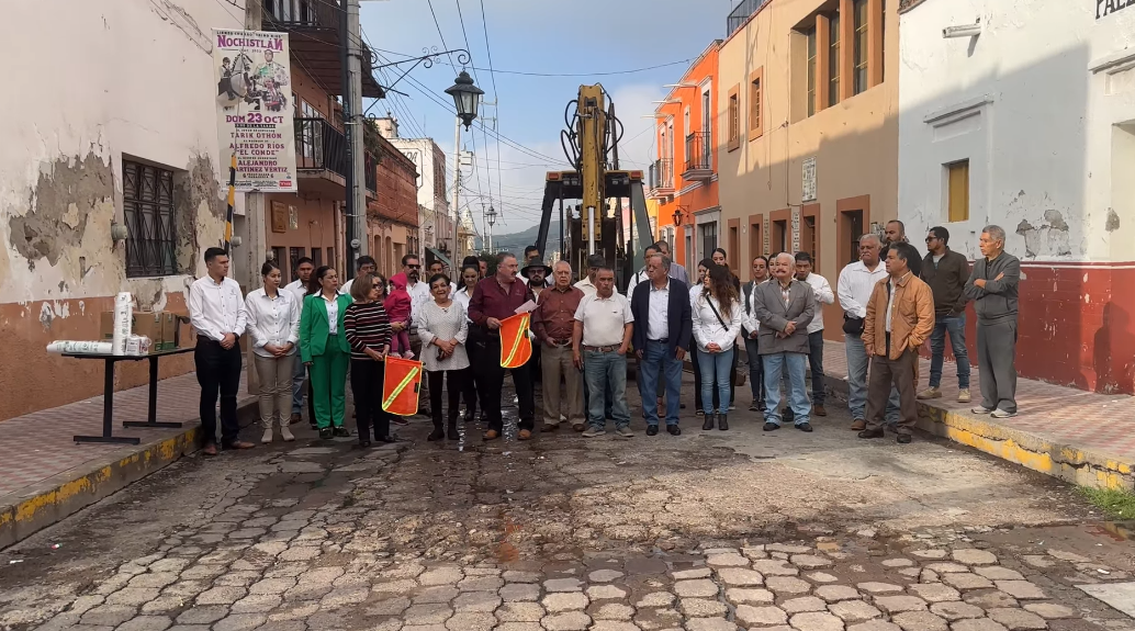 Inician los trabajos de obra en la calle Hidalgo