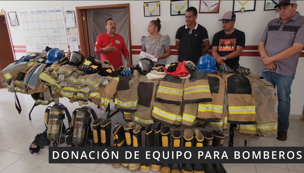  Donación de equipo para bomberos