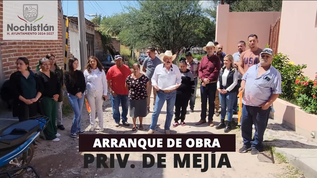 Arranque de Obra en la Privada de Mejía