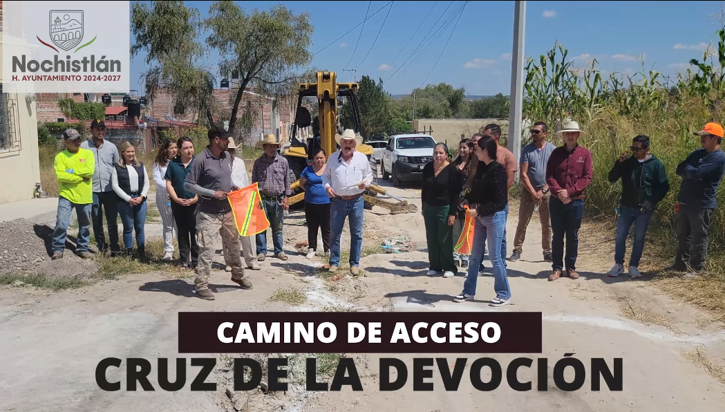 Arranque de Pavimentación de acceso a Cruz de La Devoción