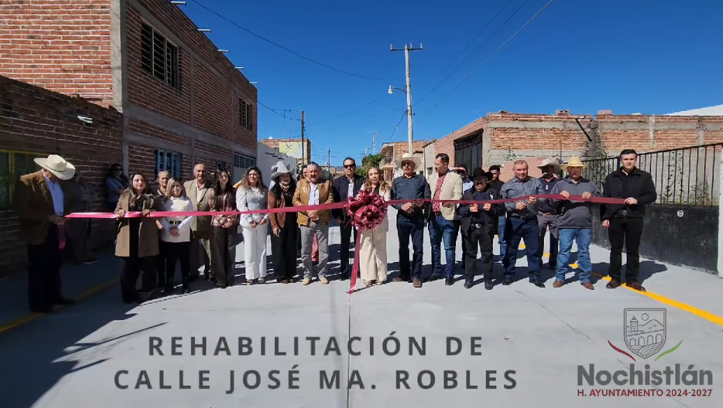 Calle José Ma. Robles rehabilitada