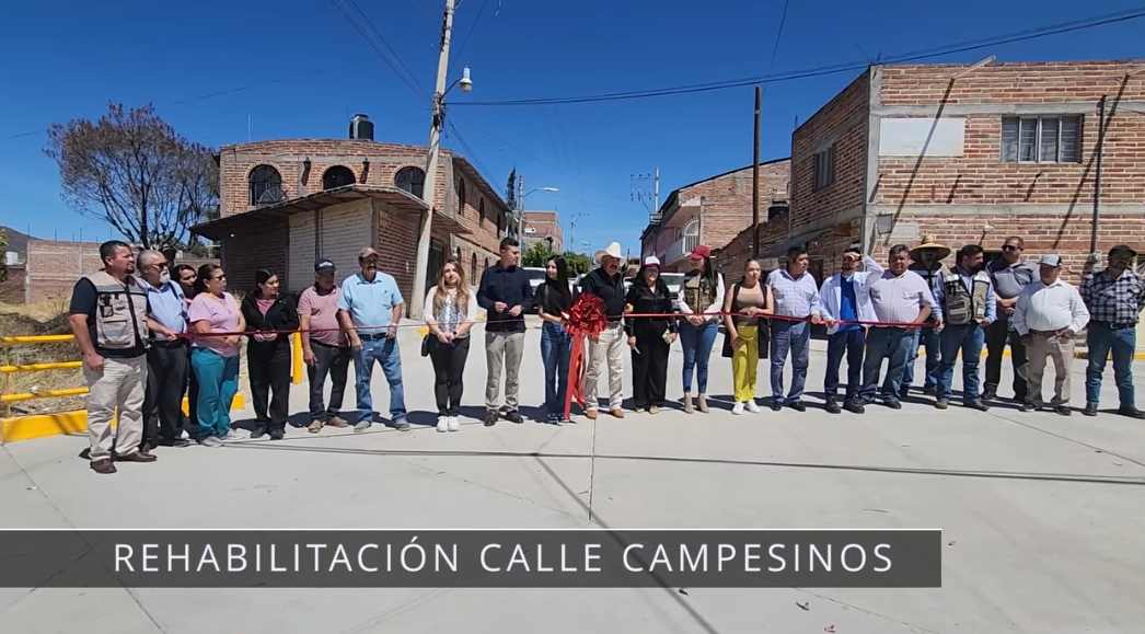 Inauguración de la calle Campesinos