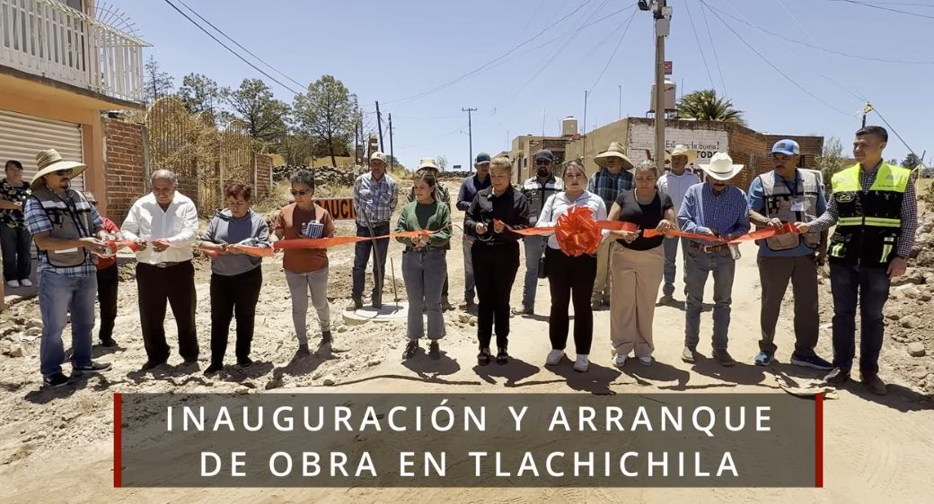 Inauguración y arranque de obra en Tlachis
