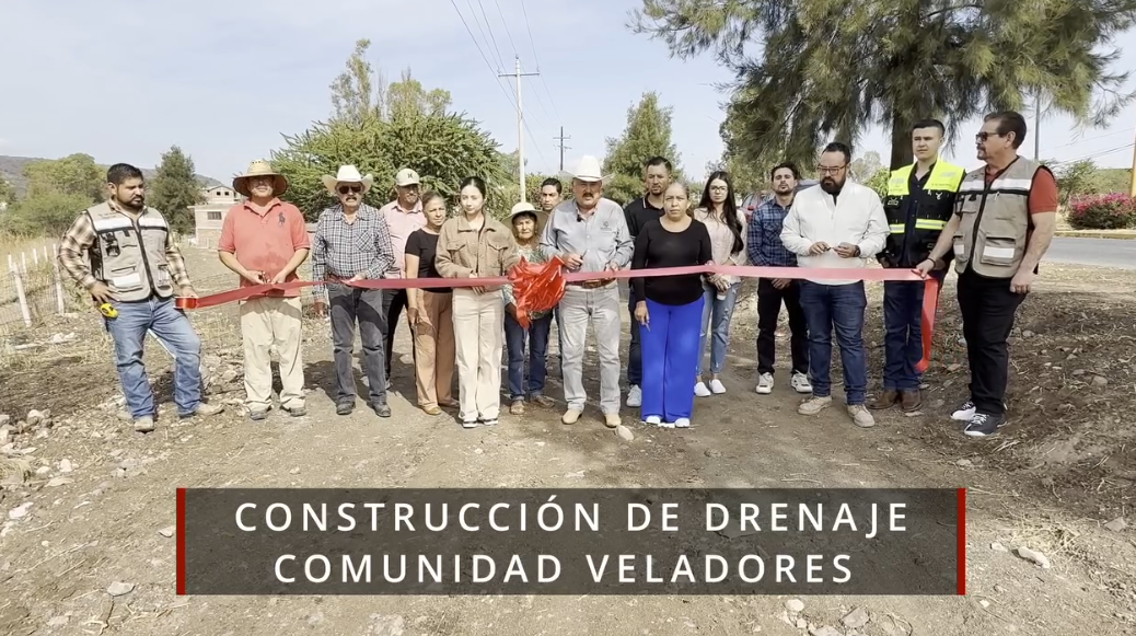 Obra de drenaje en Veladores, terminada.