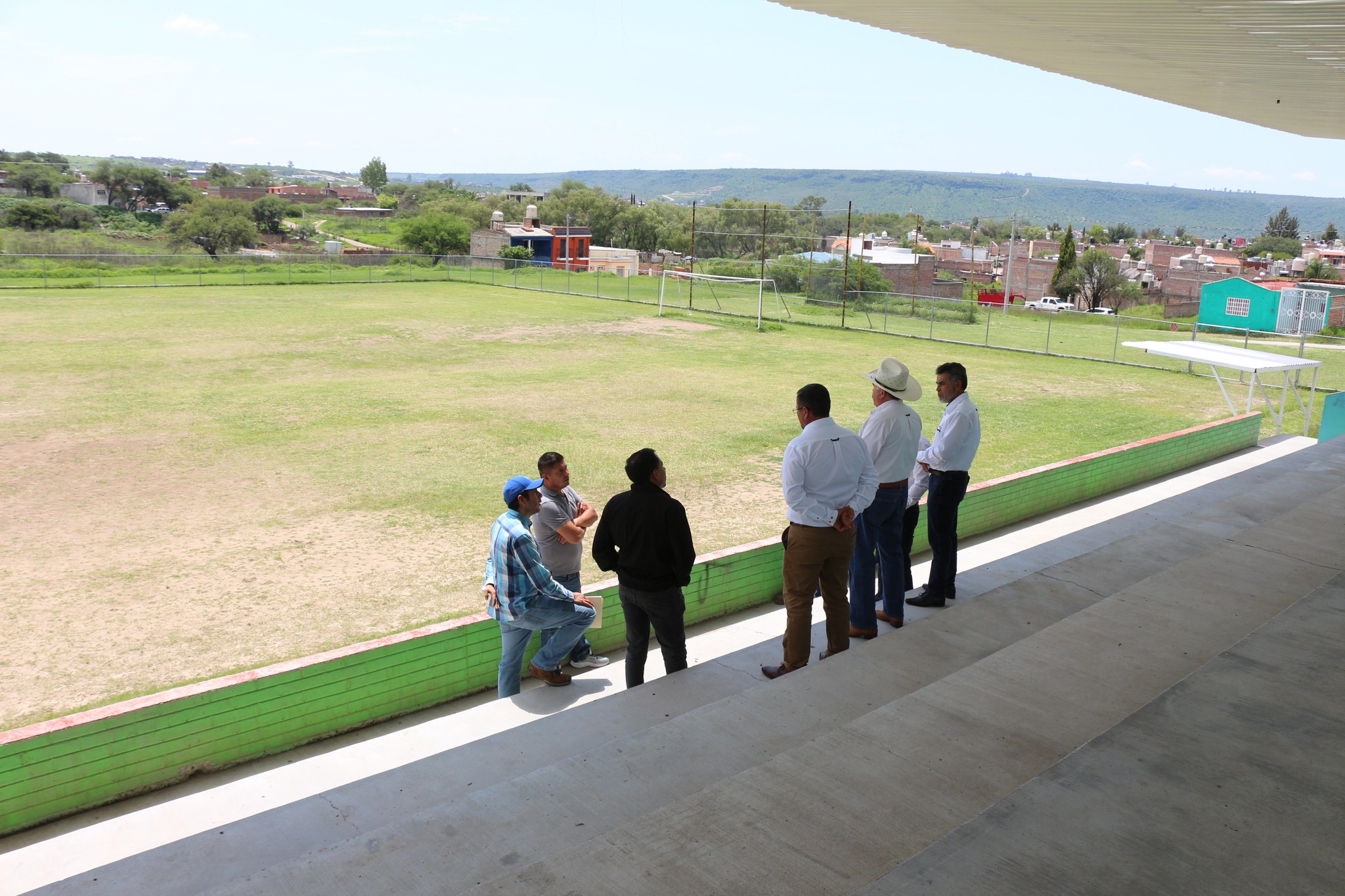 Supervisión de obra en el Campo de Fútbol “El Giro”