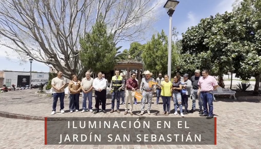 Mejoramos la iluminación del jardín San Sebastián