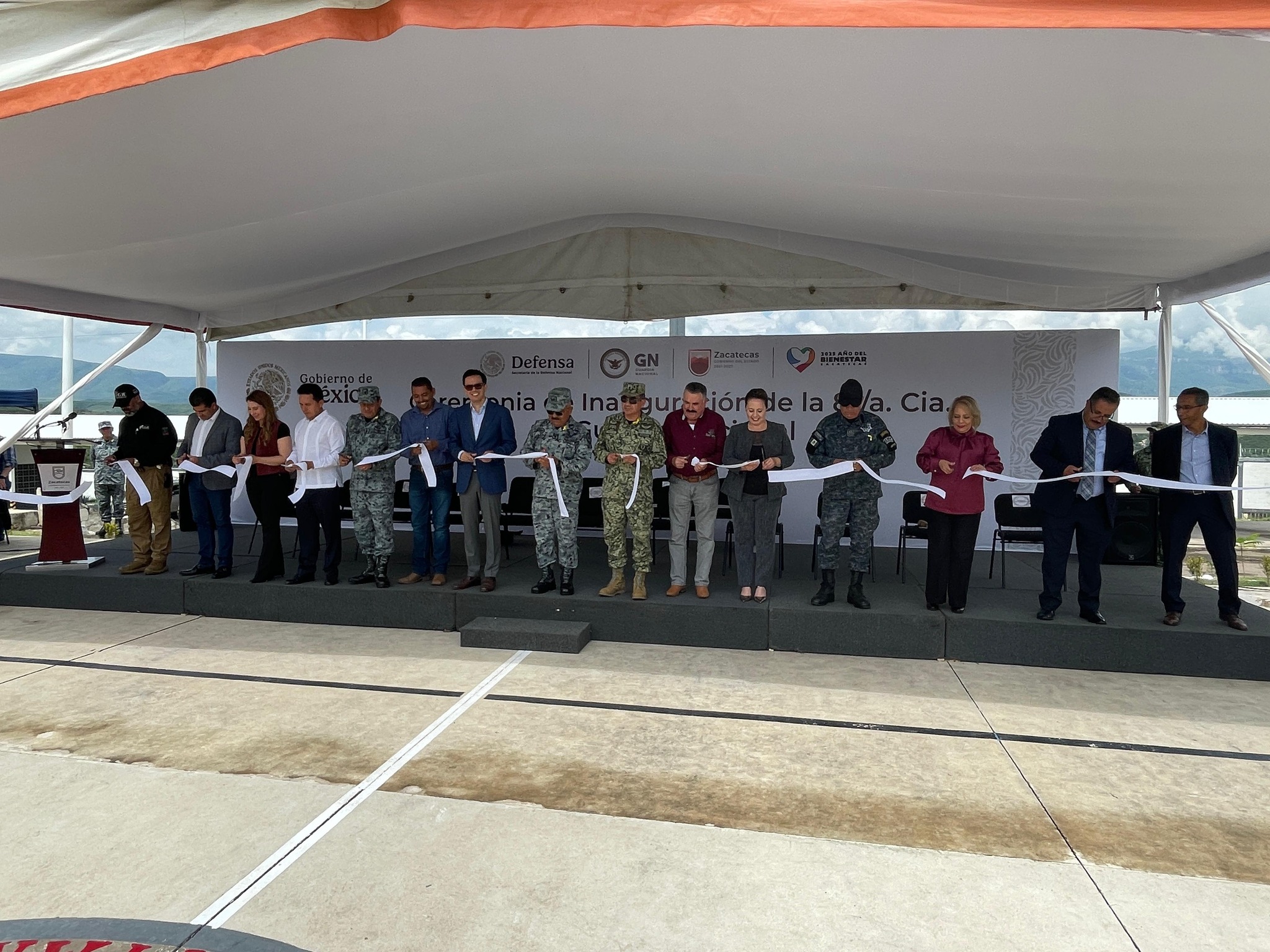 Inauguración de la 81/a Compañía de la Guardia Nacional en Moyahua