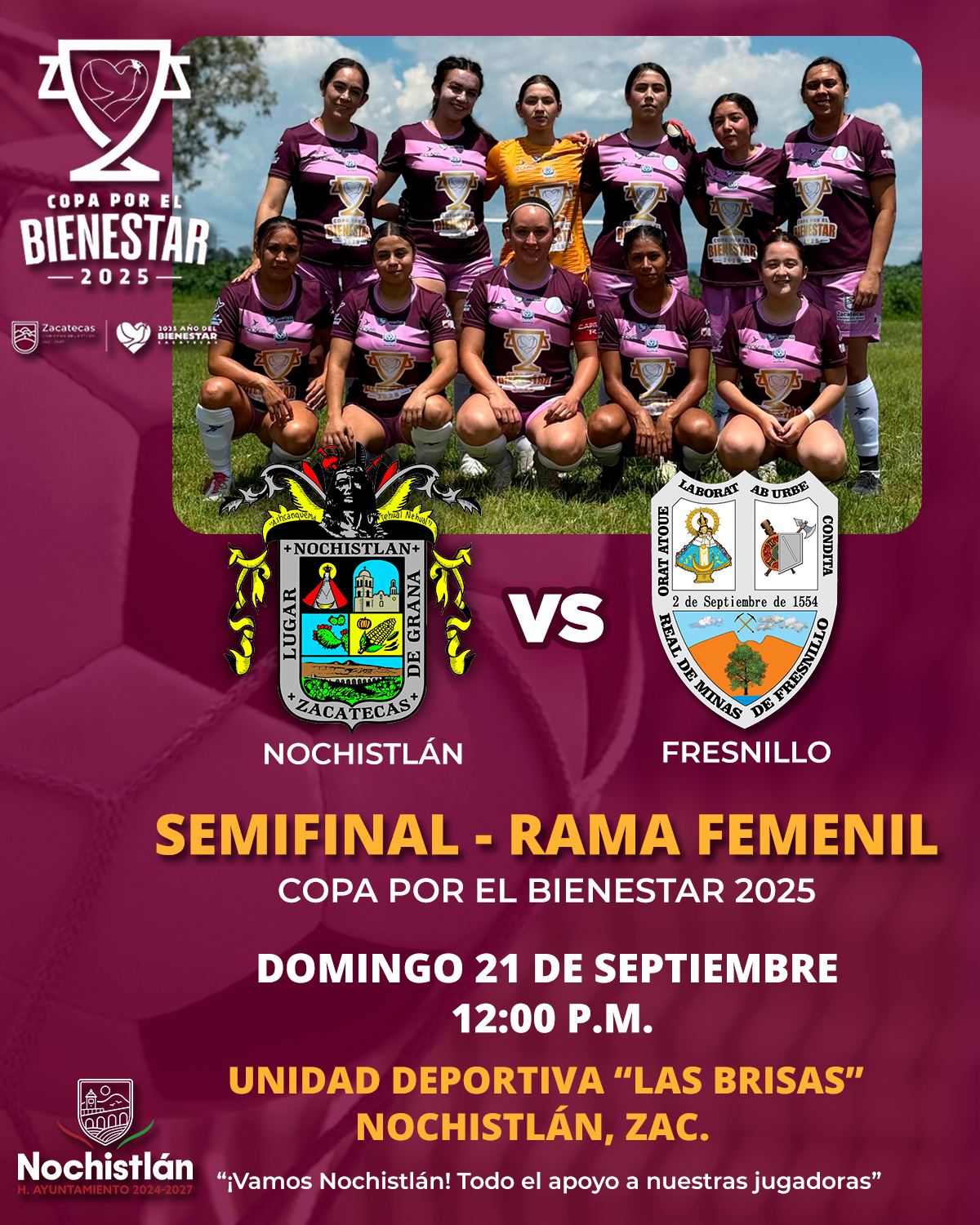 Semifinal femenil de la Copa Bienestar
