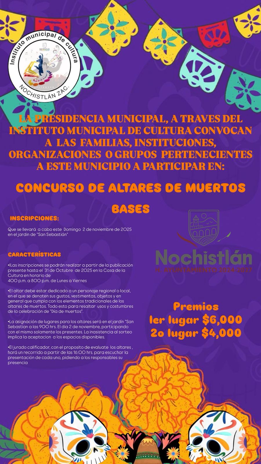 ¡Participa en los concursos del Día de Muertos!
