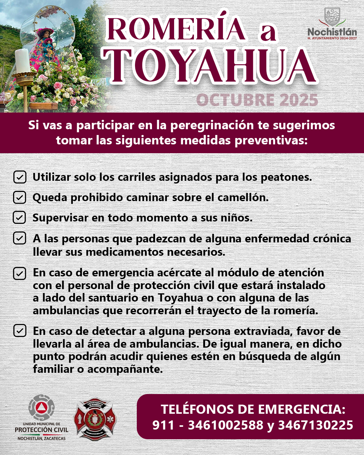 Recomendaciones para la Romería 2025