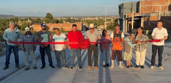 Inauguración de obra en la calle Río Lerma