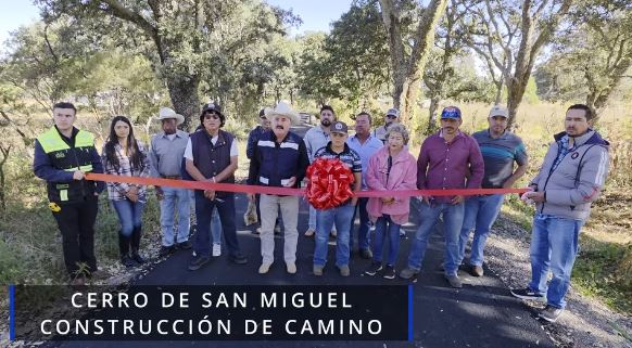 Inauguración de Obra en el Camino al Cerro de San Miguel
