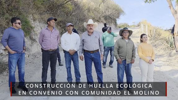 Inauguración de la huella ecológica en El Calvario