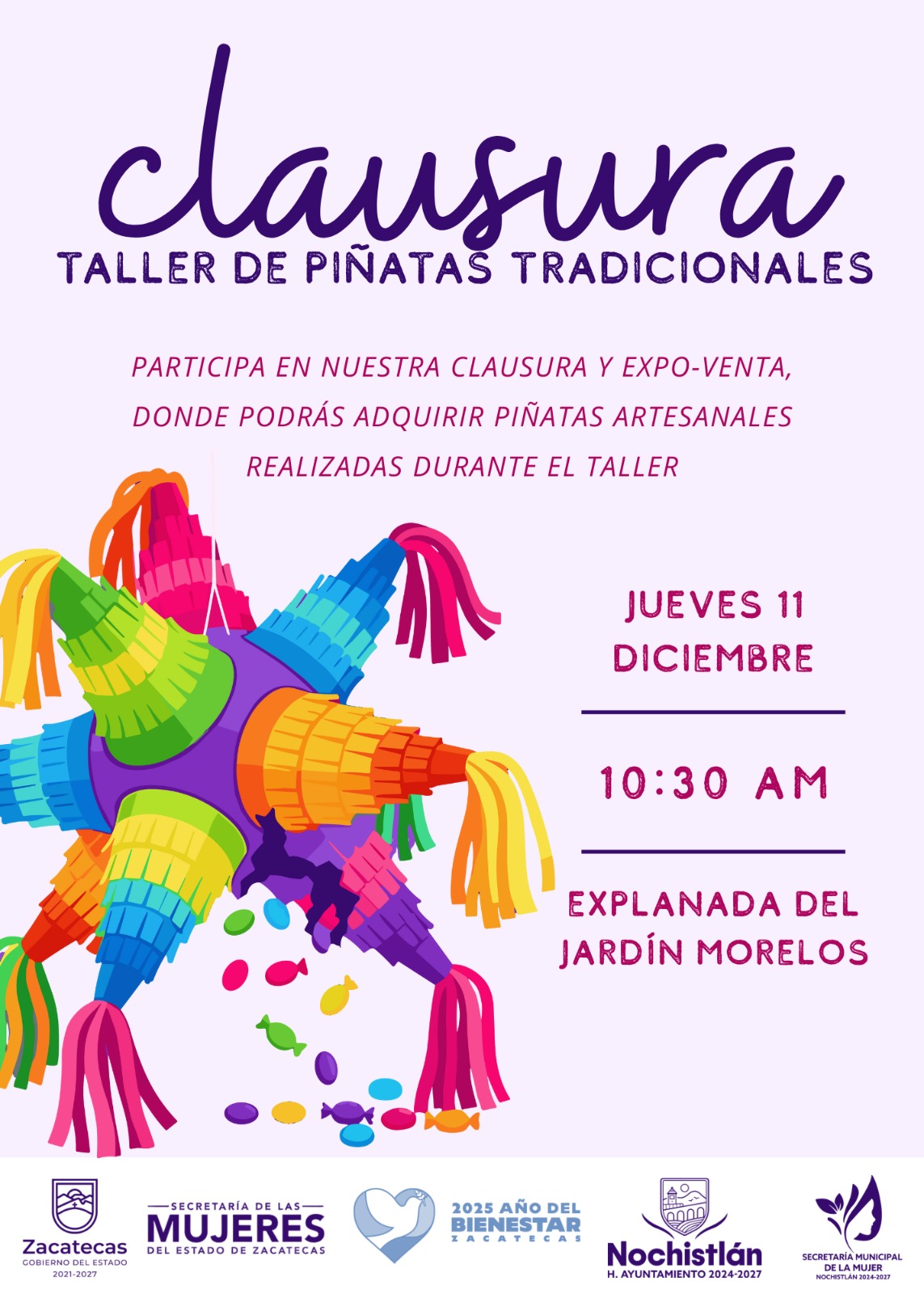 Exposición y Clausura del Taller de Piñatas Tradicionales