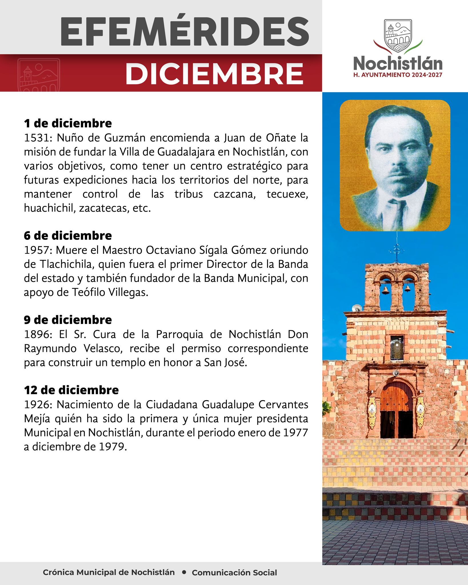 Efemérides de Diciembre