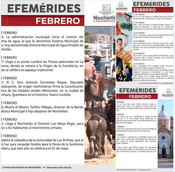 Efemérides de Febrero