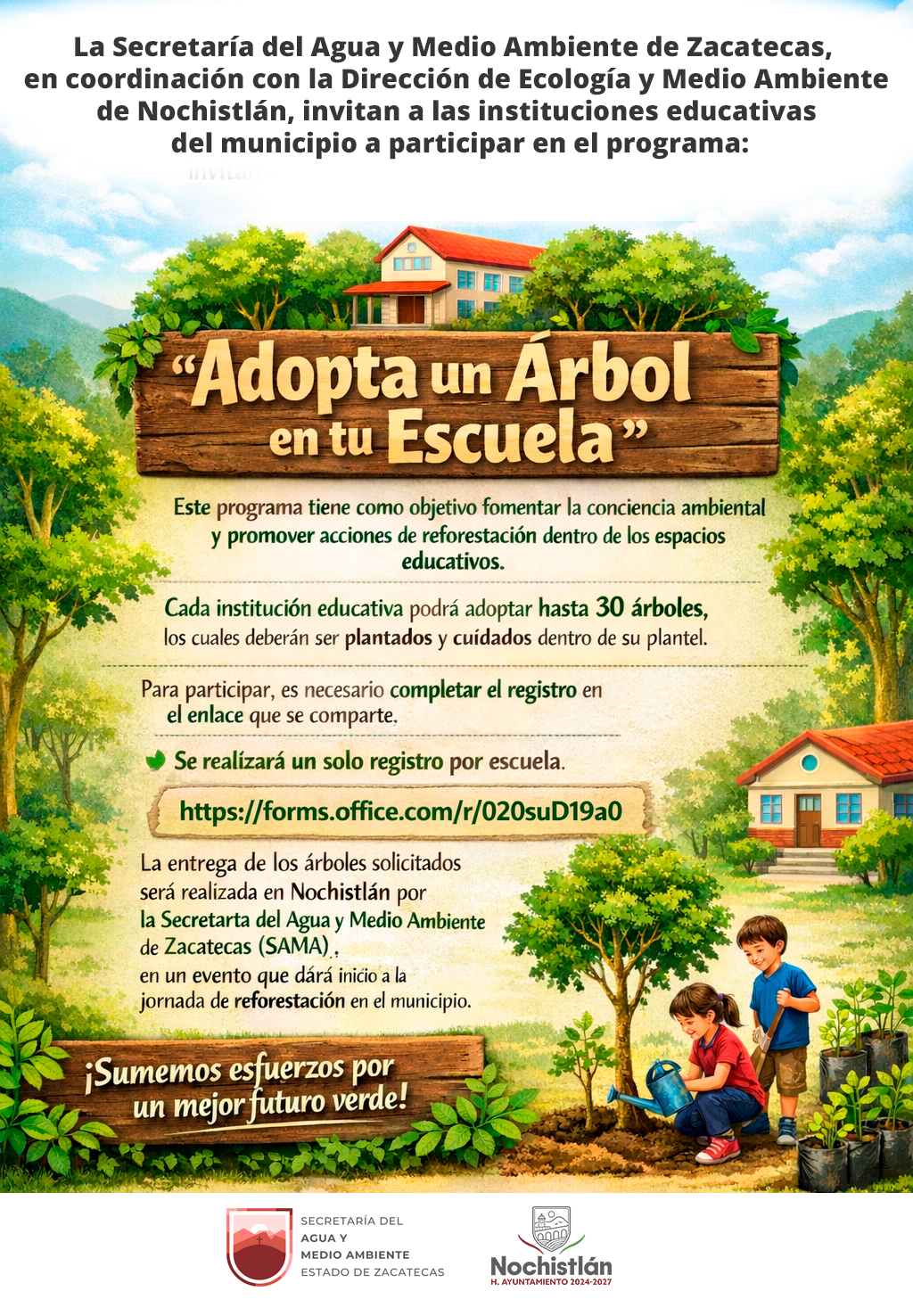 “Adopta un Árbol en tu Escuela”