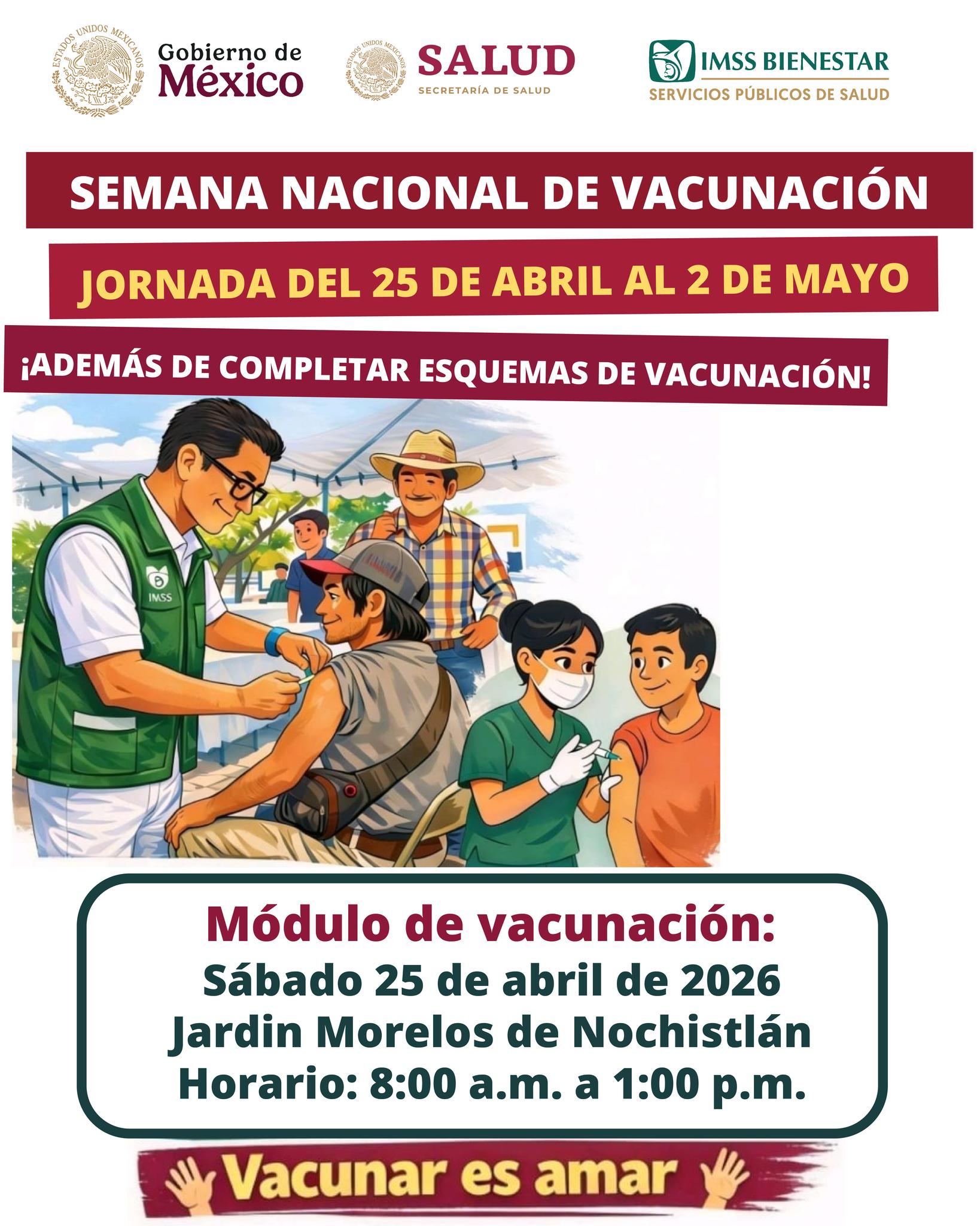 Jornada de Vacunación en el Jardín Morelos